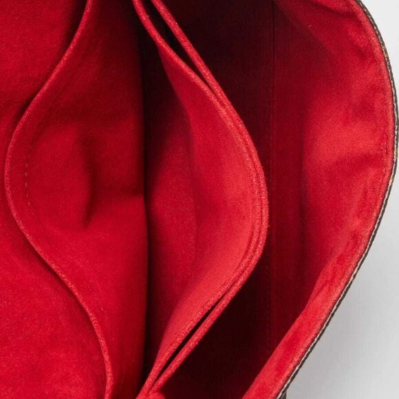 Louis Vuitton Coquelicot Epi Leather and Monogram Canvas Saint Michel Bag - Picture 10 of 10